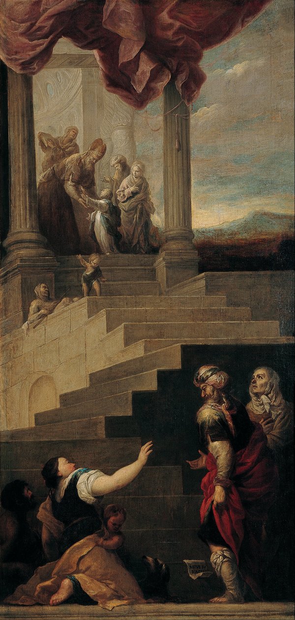 Introduction de la Vierge au Temple - Juan de Sevilla