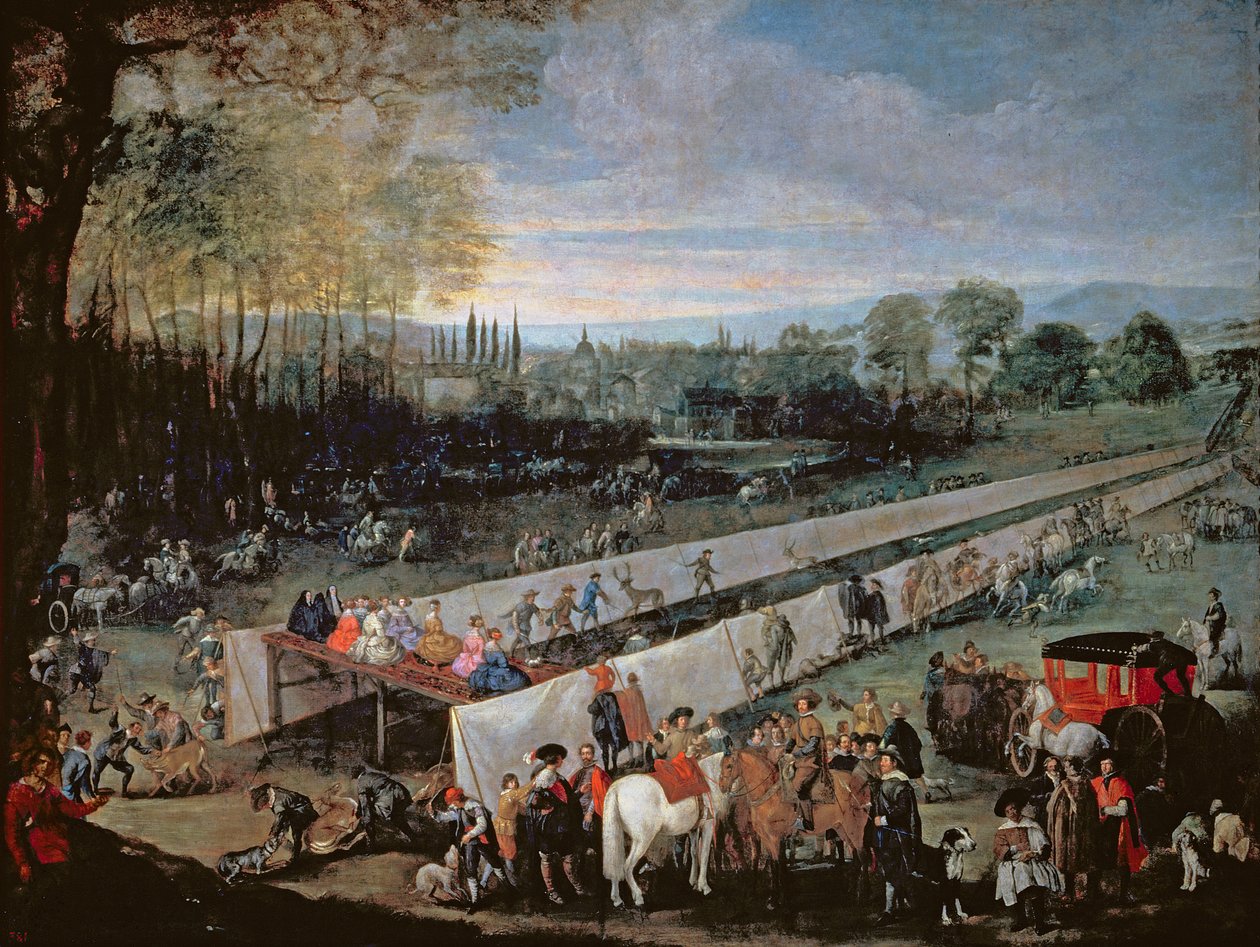 La Chasse du Tabladillo, Aranjuez - Juan Bautista Martinez Del Mazo