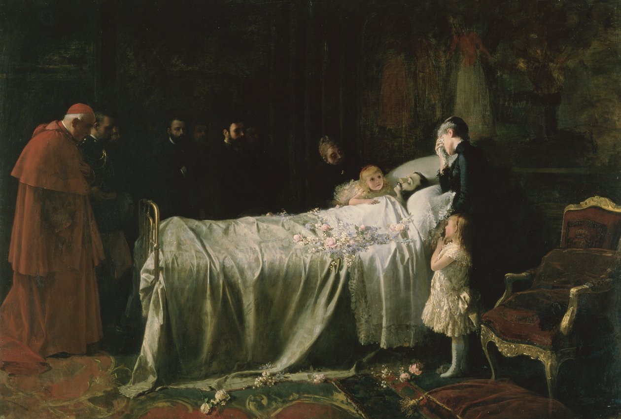 La Mort de Don Alfonso XII (1857-85) (Le Dernier Baiser) 1887 - Juan Antonio Benlliure y Gil