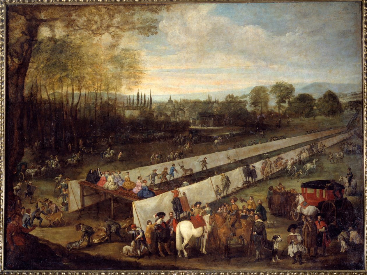La chasse de tabladillo à Aranjuez - Juan Bautista Martinez del (attr. to) Mazo