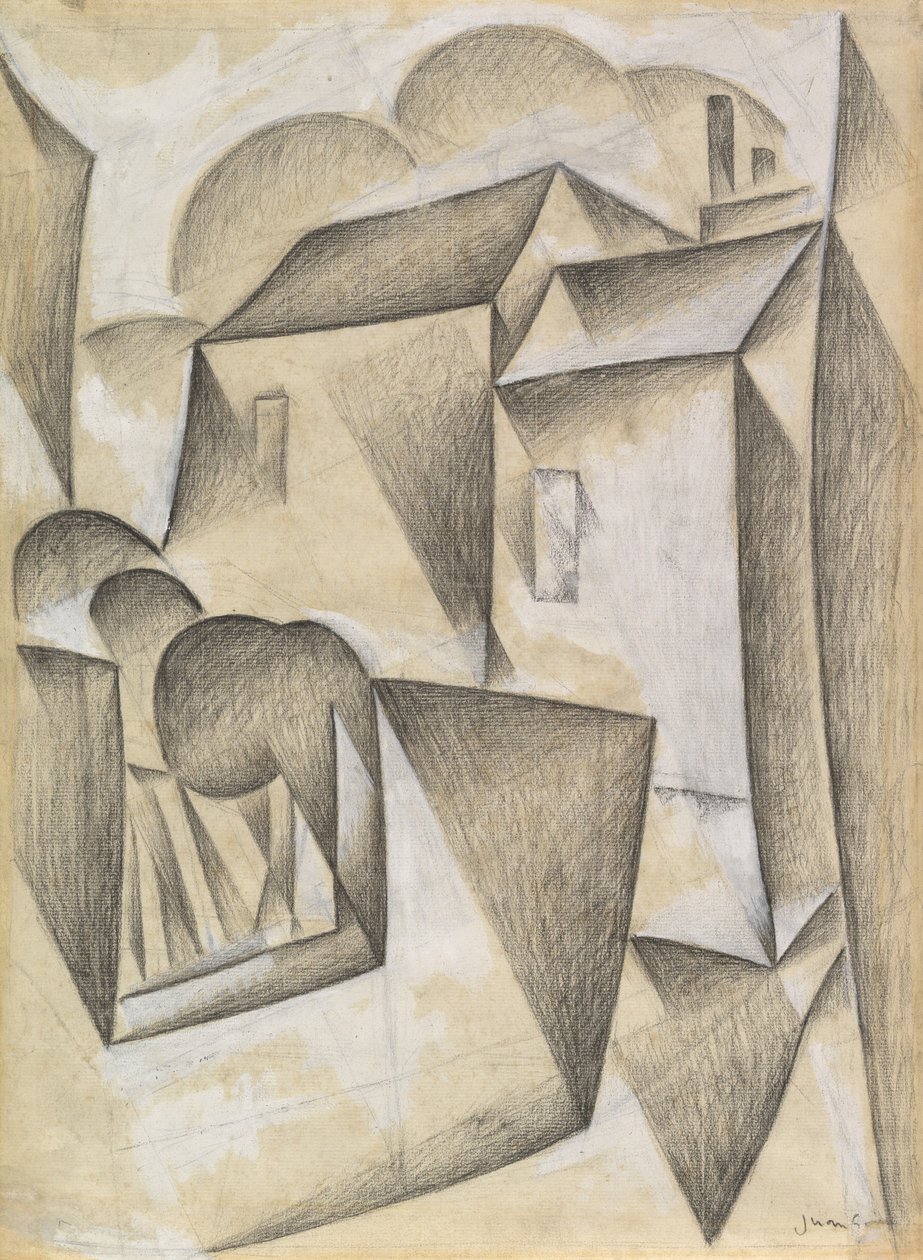 Maisons à Paris, Place Ravignan, 1911 - Juan Gris