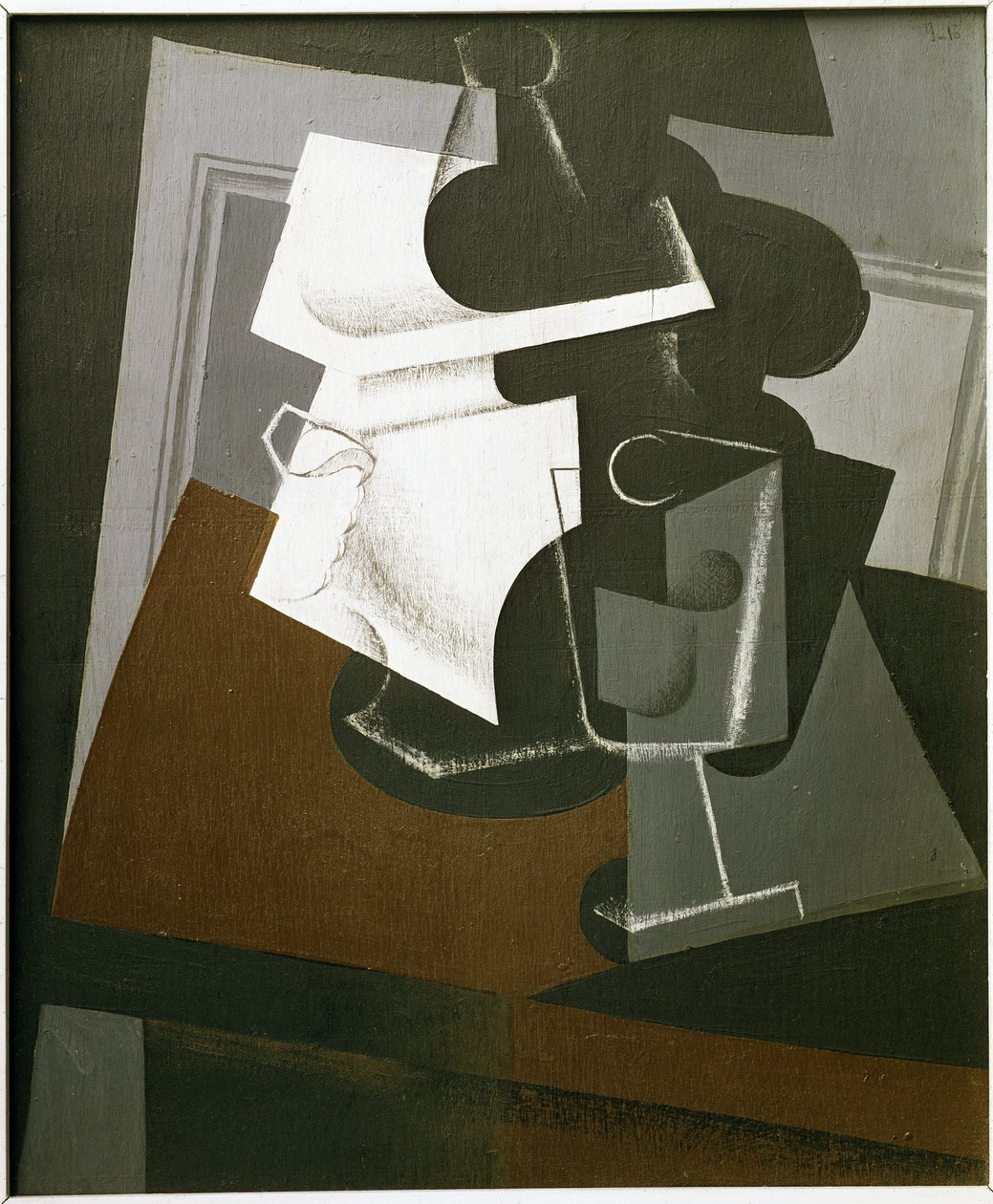 Nature morte sur une table - Huile sur bois - Juan Gris