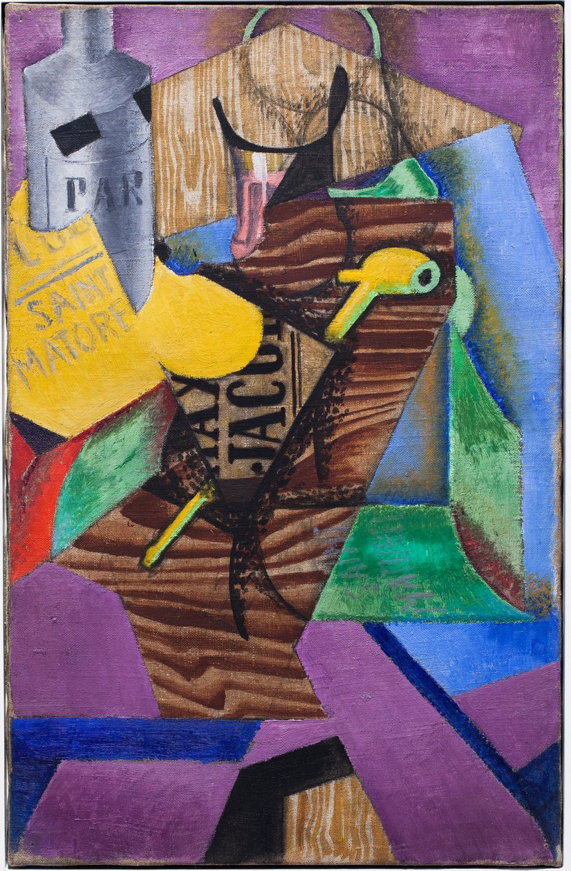 Nature morte au livre (sous-titre : Saint-Matorel, décembre 1913 (huile sur toile) - Juan Gris