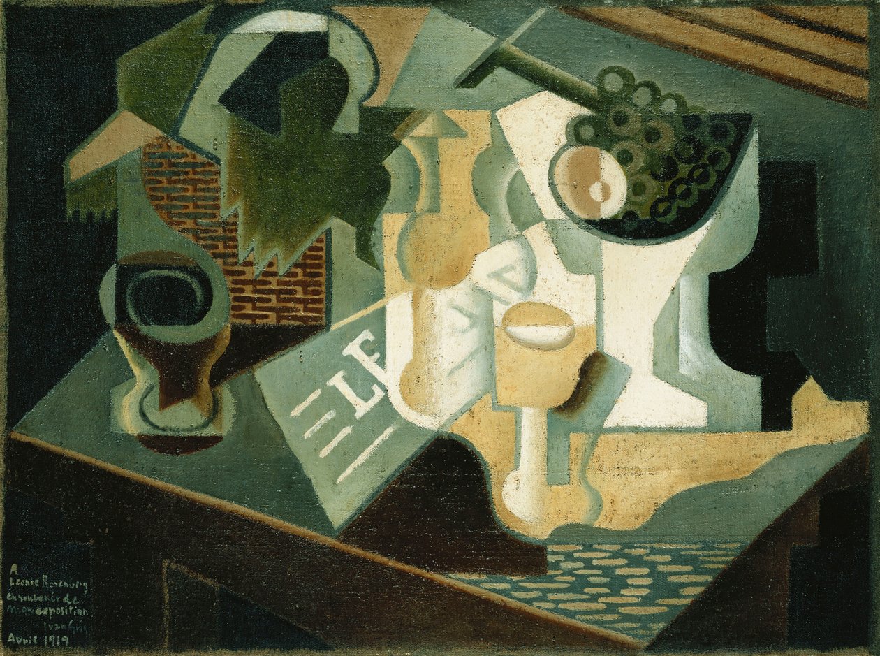 La table devant le bâtiment, 1919 - Juan Gris