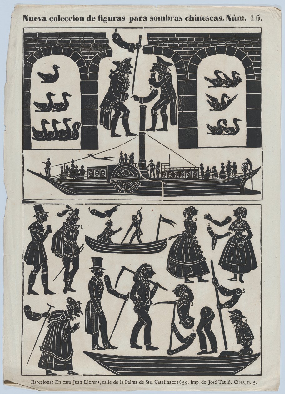 Feuille 15 de Figures pour Marionnettes Chinoises - Juan Llorens