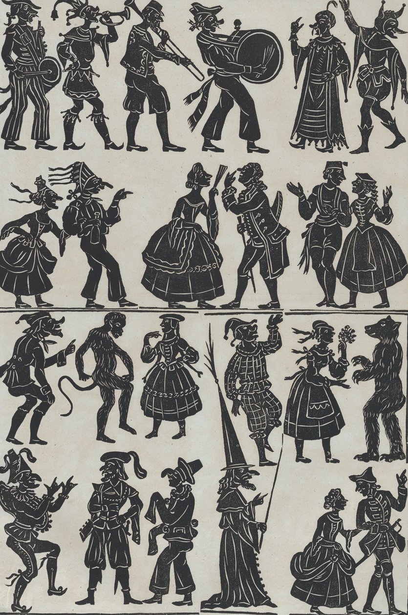 Feuille 7 de figures pour marionnettes d
