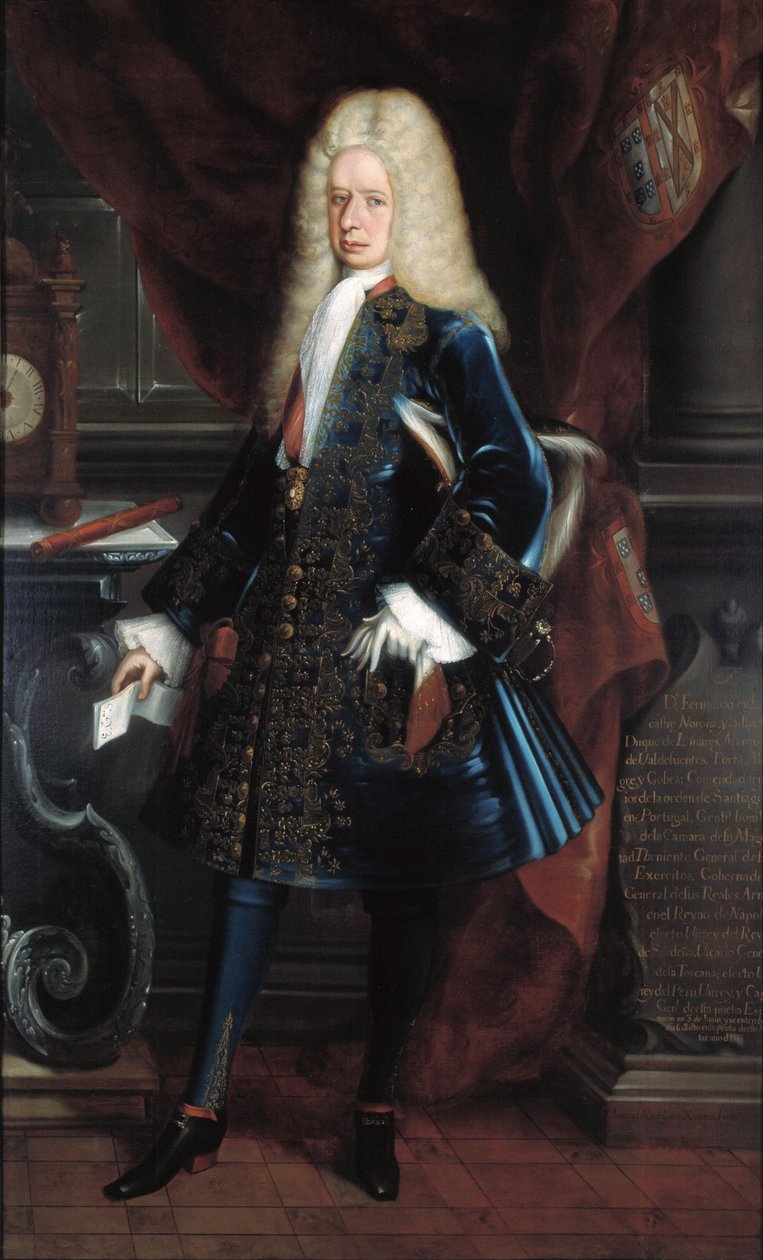 Portrait du vice-roi duc de Linares - Juan Rodríguez Juárez