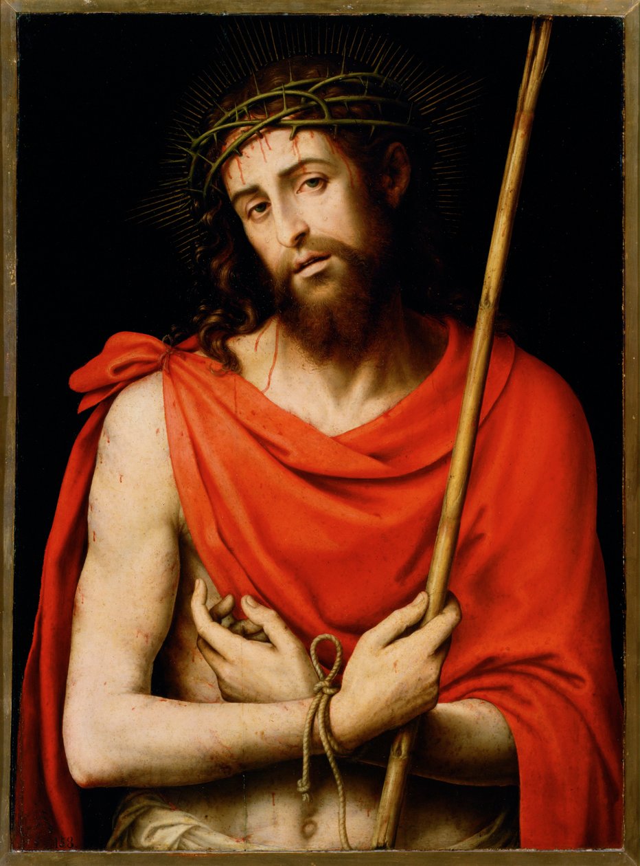 Ecce Homo (peinture sur bois) - Juan de Juanes