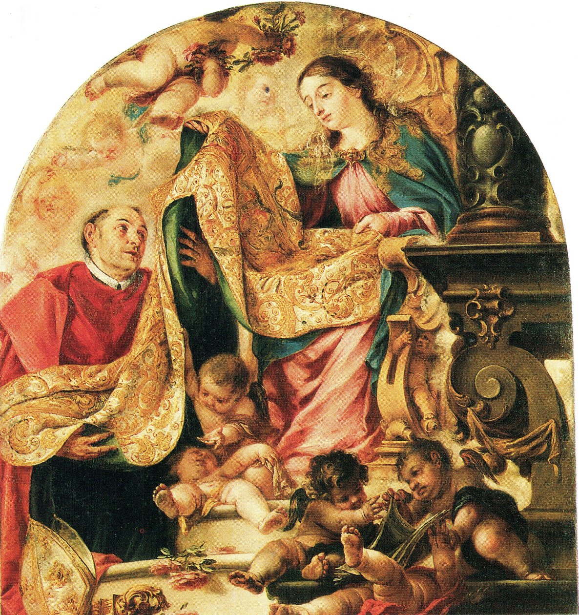 Imposition de la chasuble à Saint Ildefonso - Juan de Valdes Leal