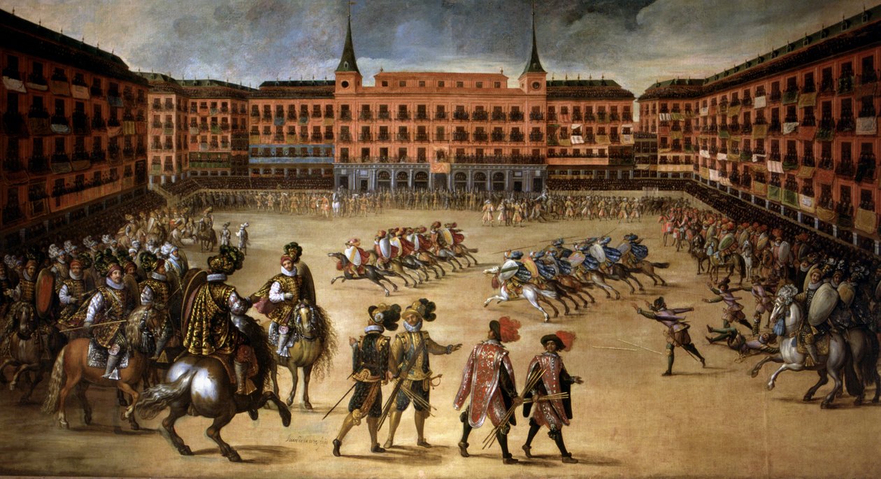 Fête sur la Plaza Mayor à Madrid - Juan de la Corte