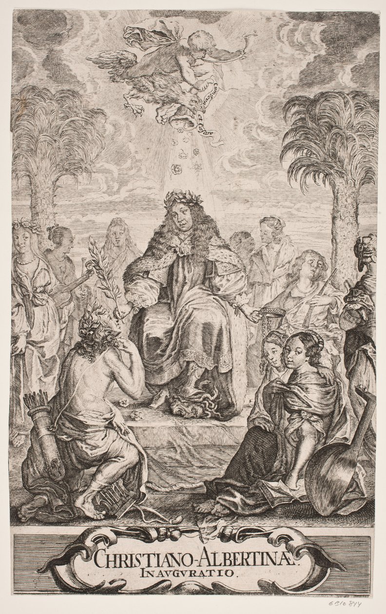 Le duc Christian Albrecht salué par Apollon et les neuf muses - Jürgen Ovens