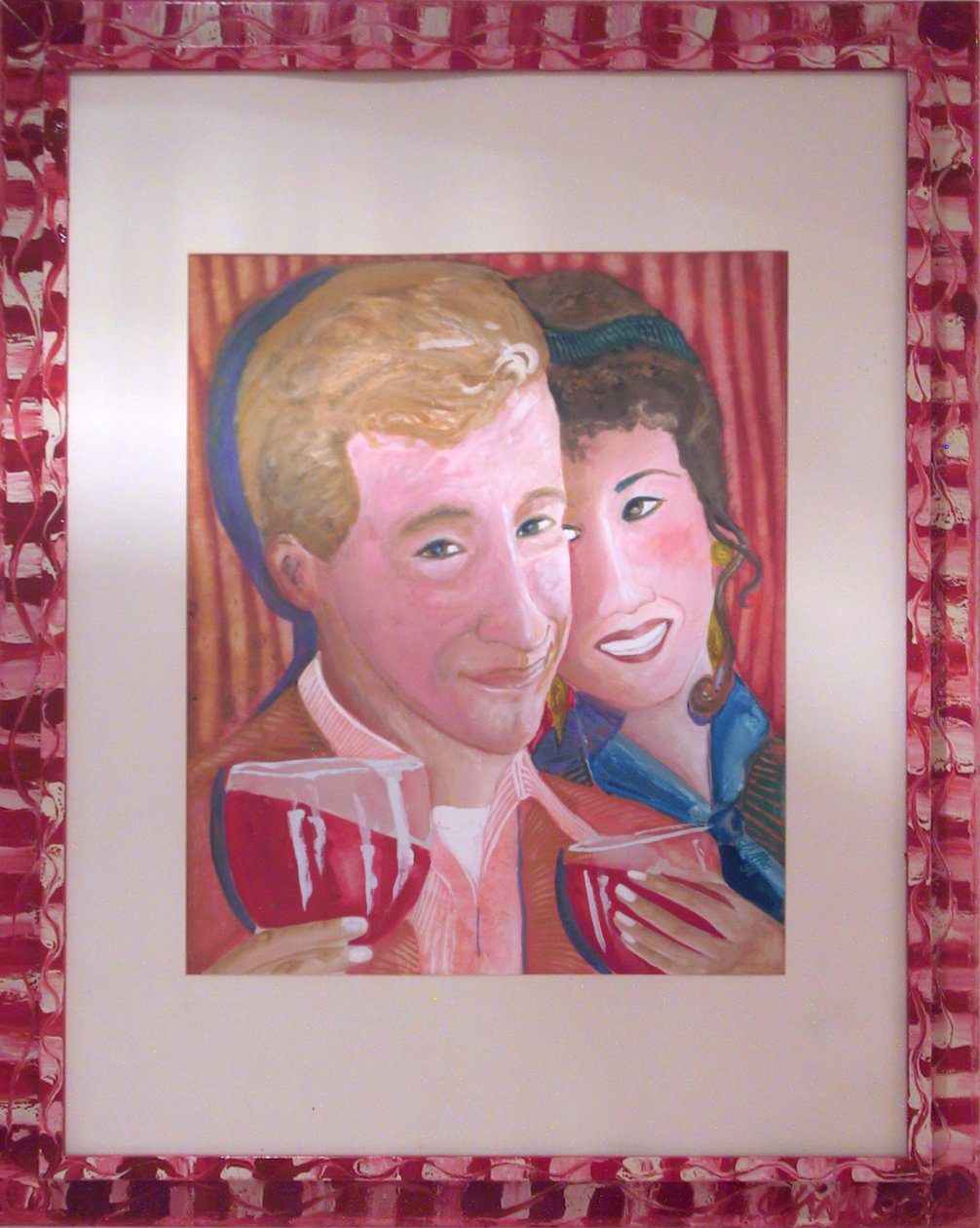 Couple avec un verre de vin - JuleSimo