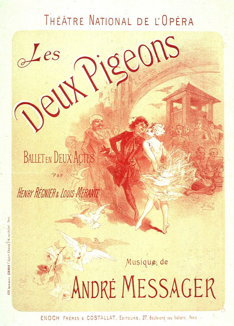 Les Deux Pigeons - Jules Cheret