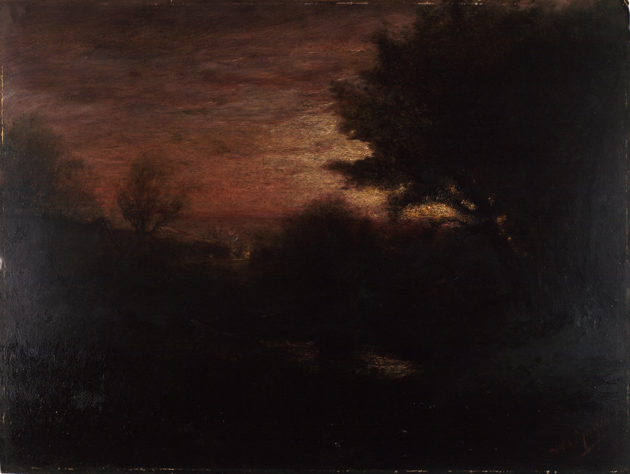 Paysage du soir - Jules R. Mersfelder