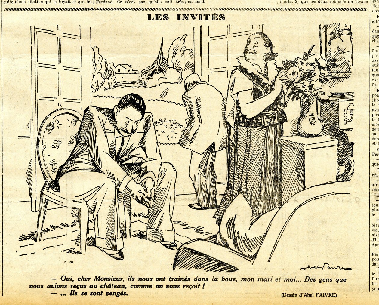 Candide, satirique en N & B - Jules Abel Faivre