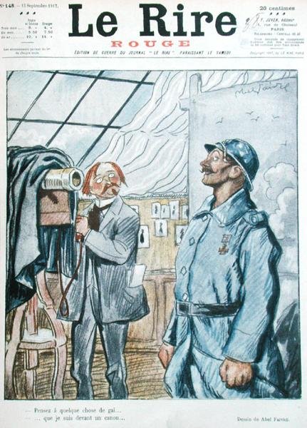 Le Soldat Français avec le Photographe, caricature de la couverture de 