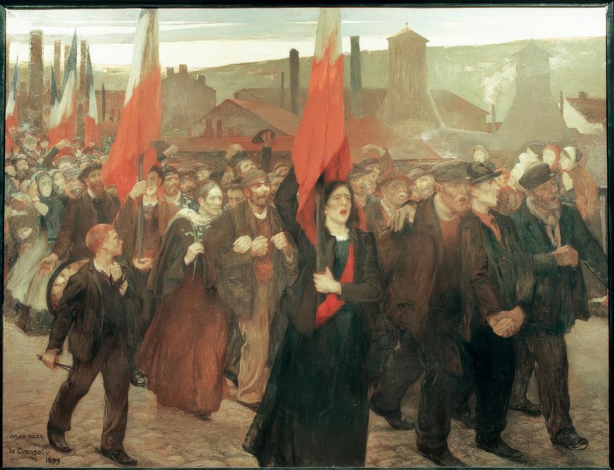 Grève au Creusot - Jules Adler