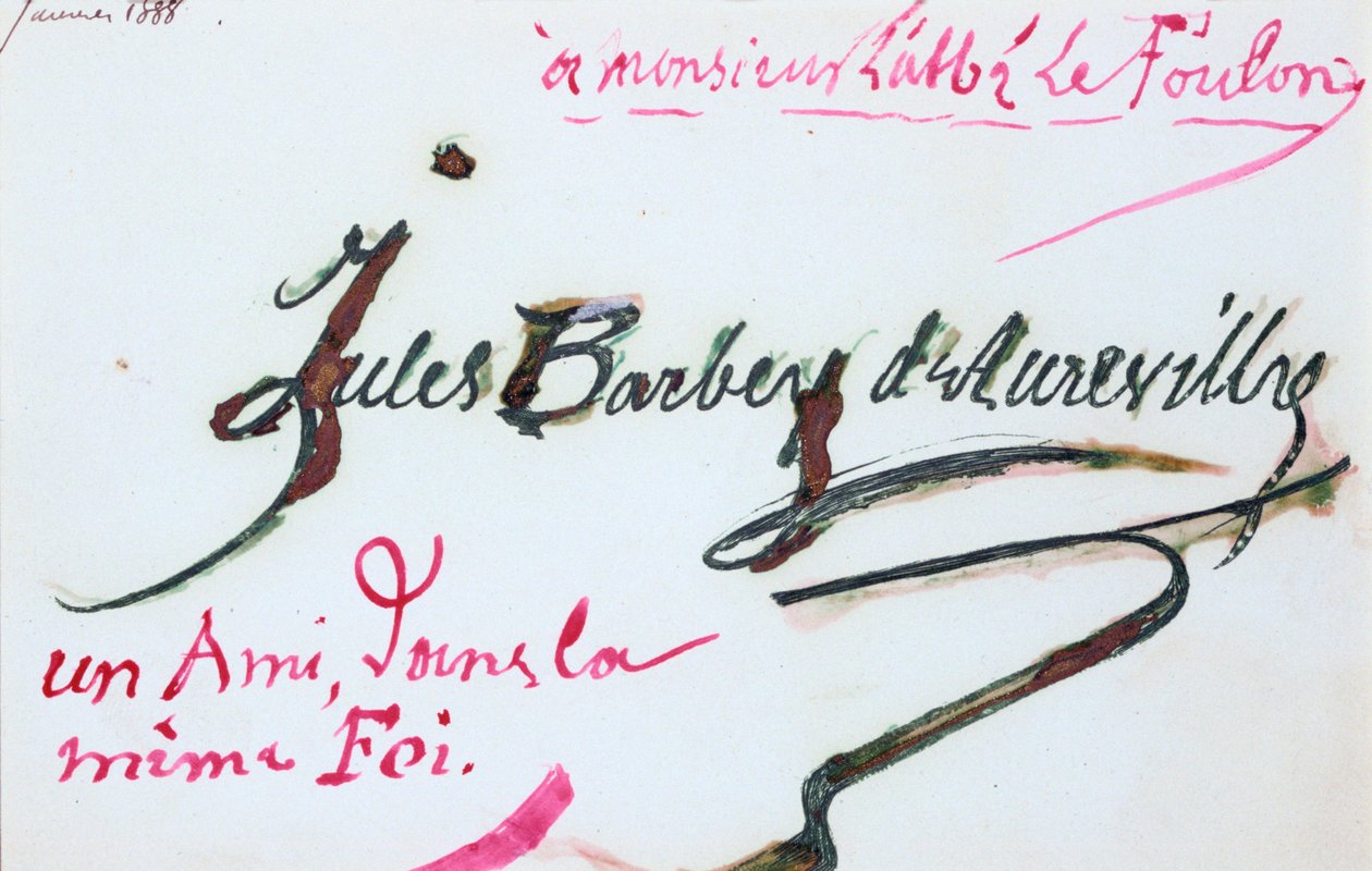 Signature de Jules-Amédée Barbey d