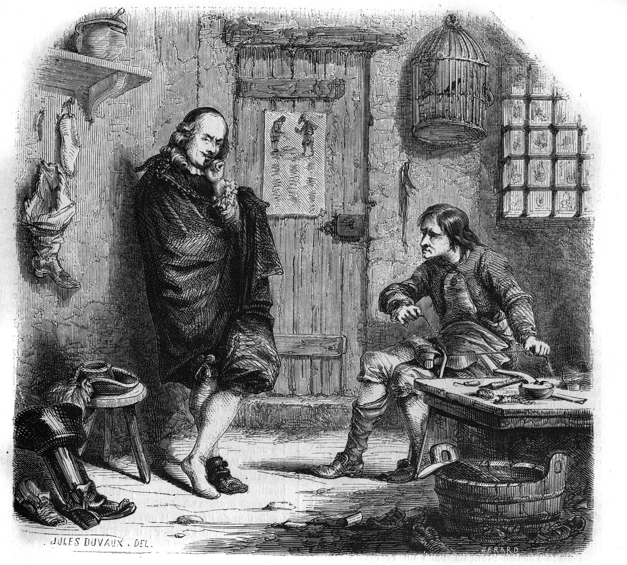 Pierre Corneille (1606-1684) au sauveur. Gravure de Jules Duvaux - Jules Antoine (after) Duvaux