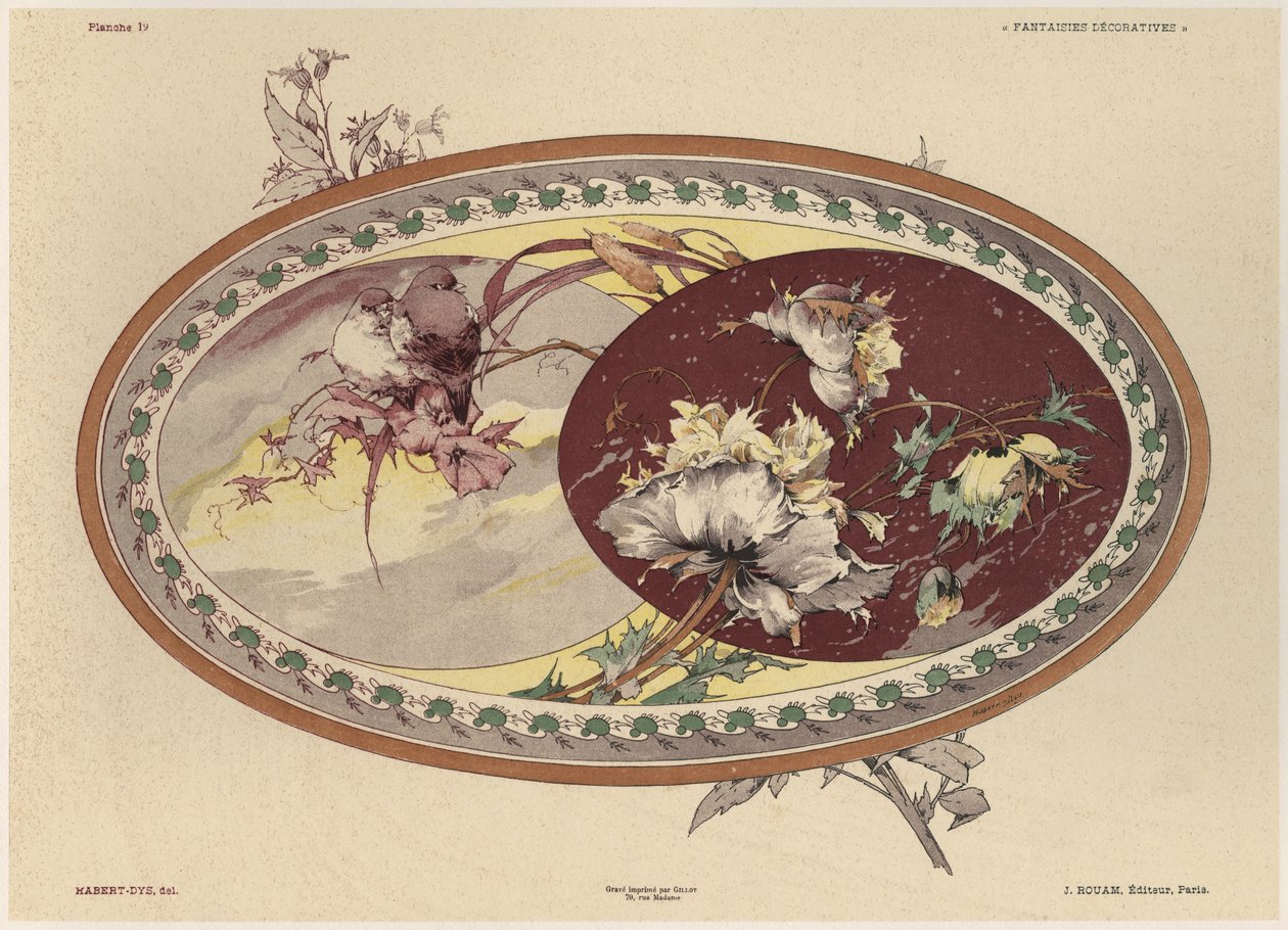 Oiseaux et fleurs, planche 19 de 