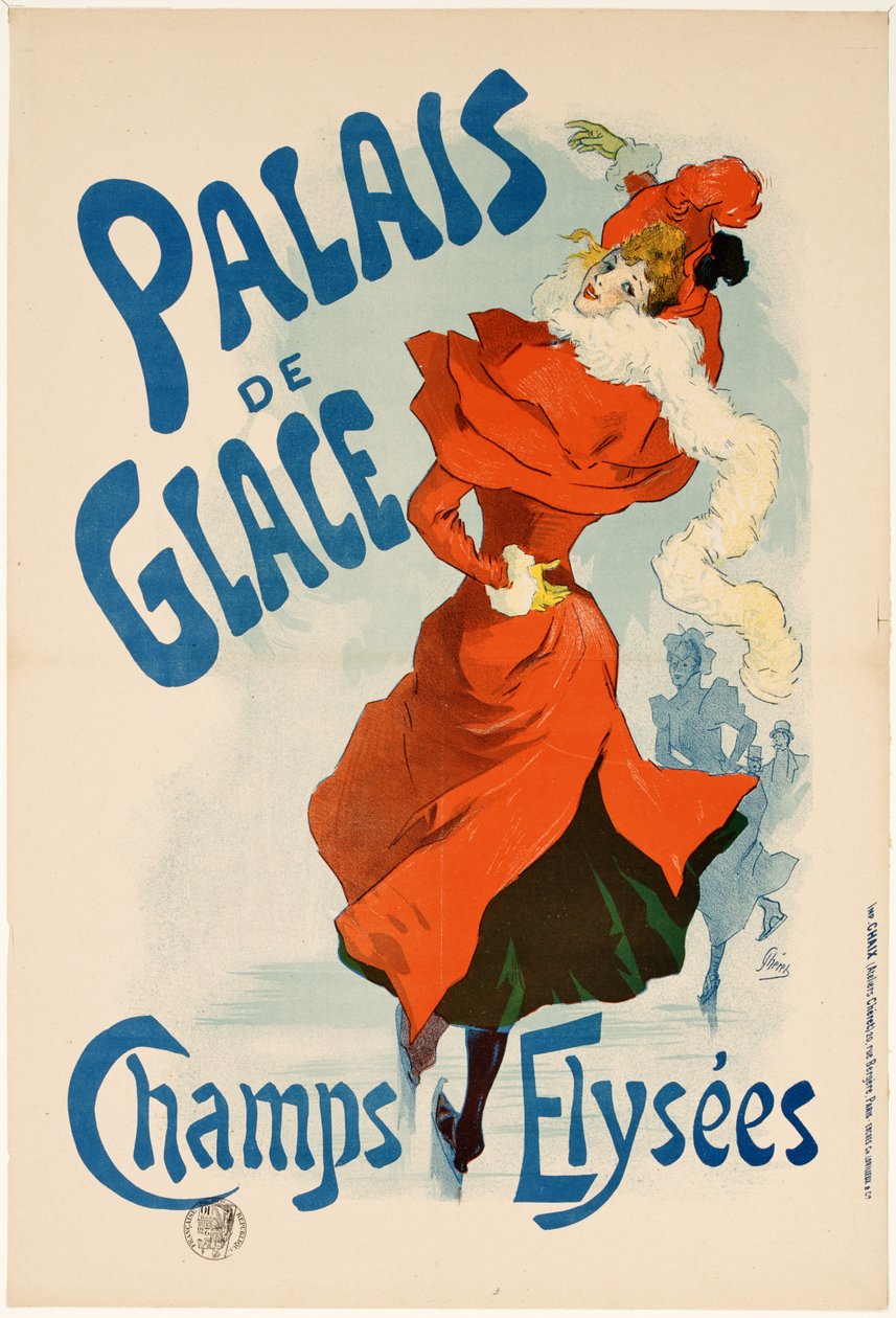 Palais de Glace Champs Elysées, Rückansicht - Jules Cheret