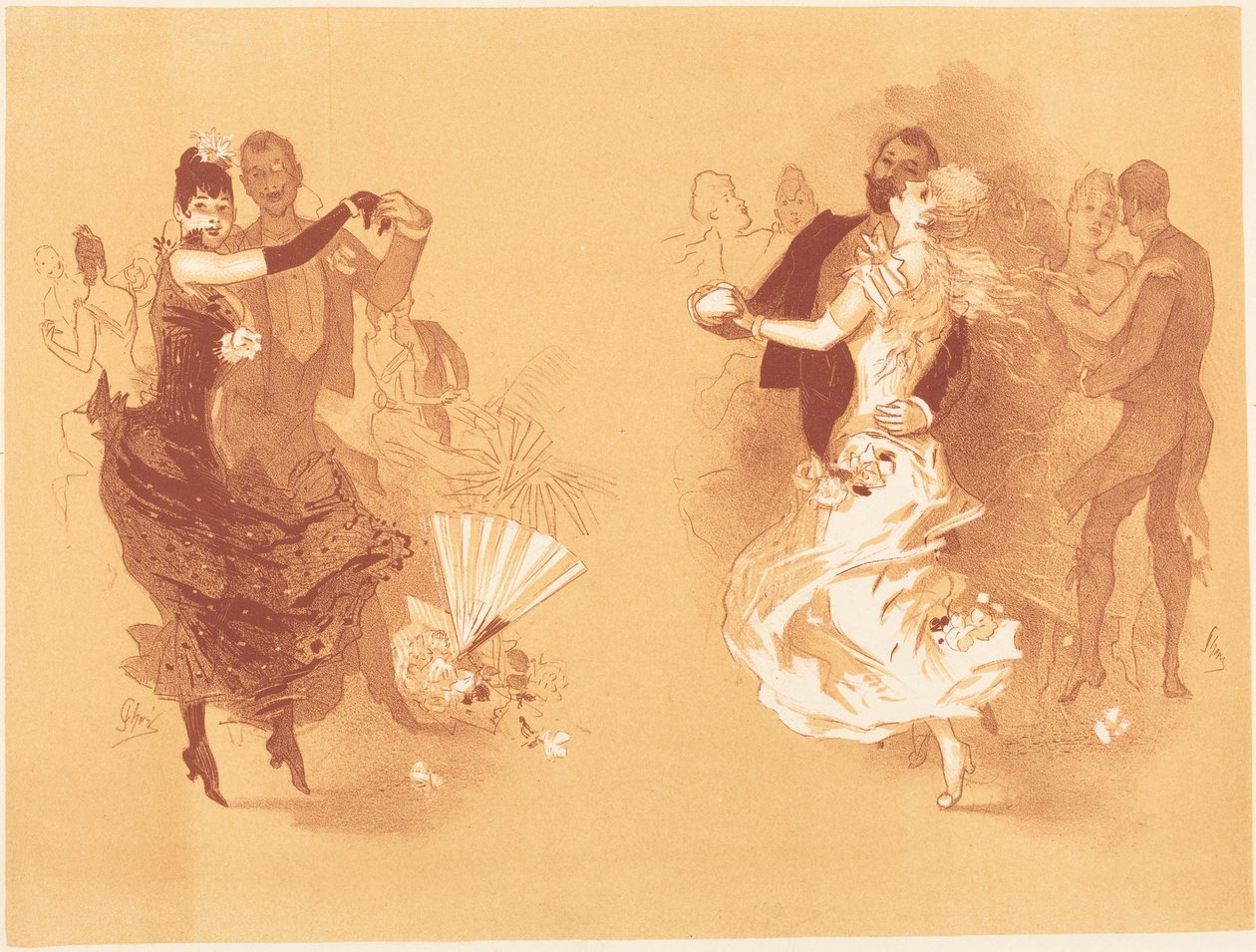 Valse de la blonde et valse de la brune - Jules Cheret