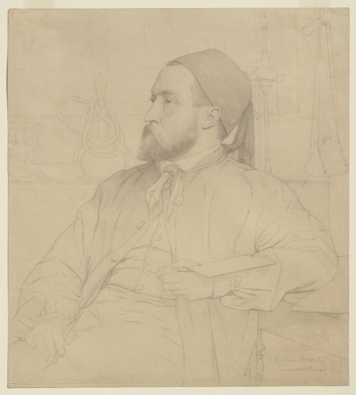 Portrait de Constant Moyaux, architecte, 1865 - Jules Clement Chaplain