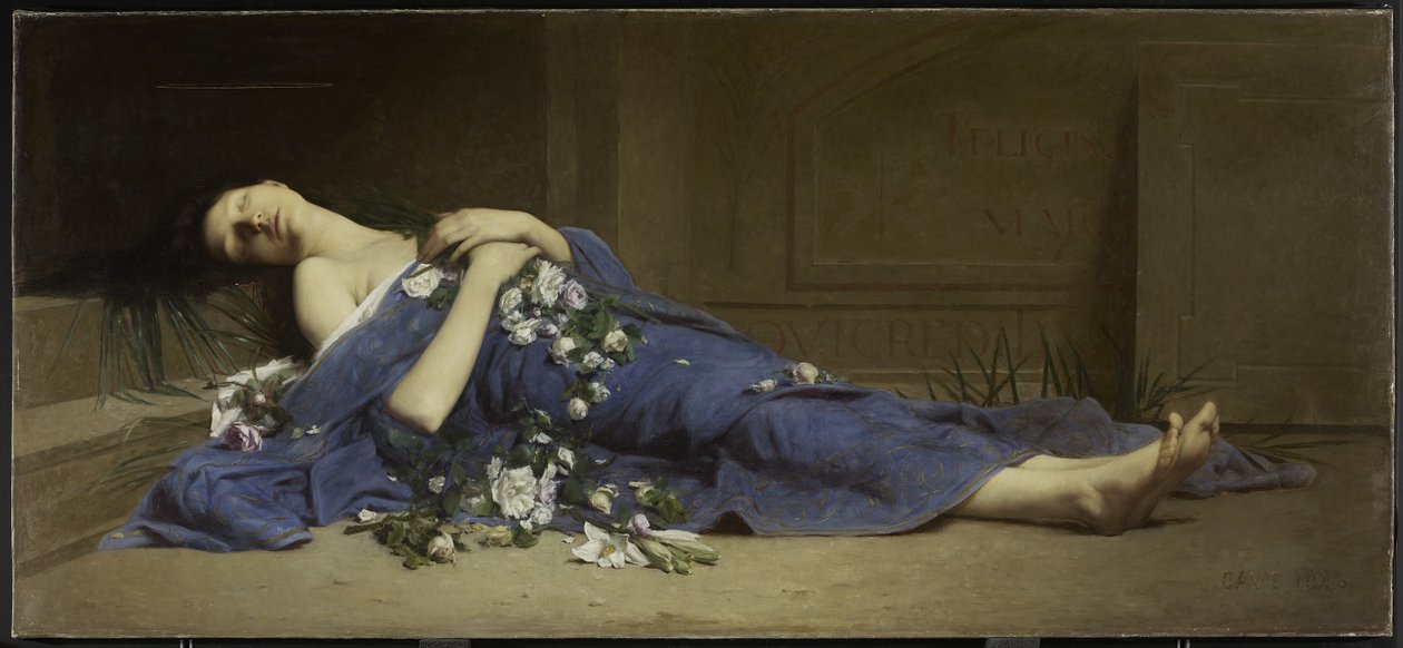 Martyr dans les catacombes - Jules Cyrille Cave