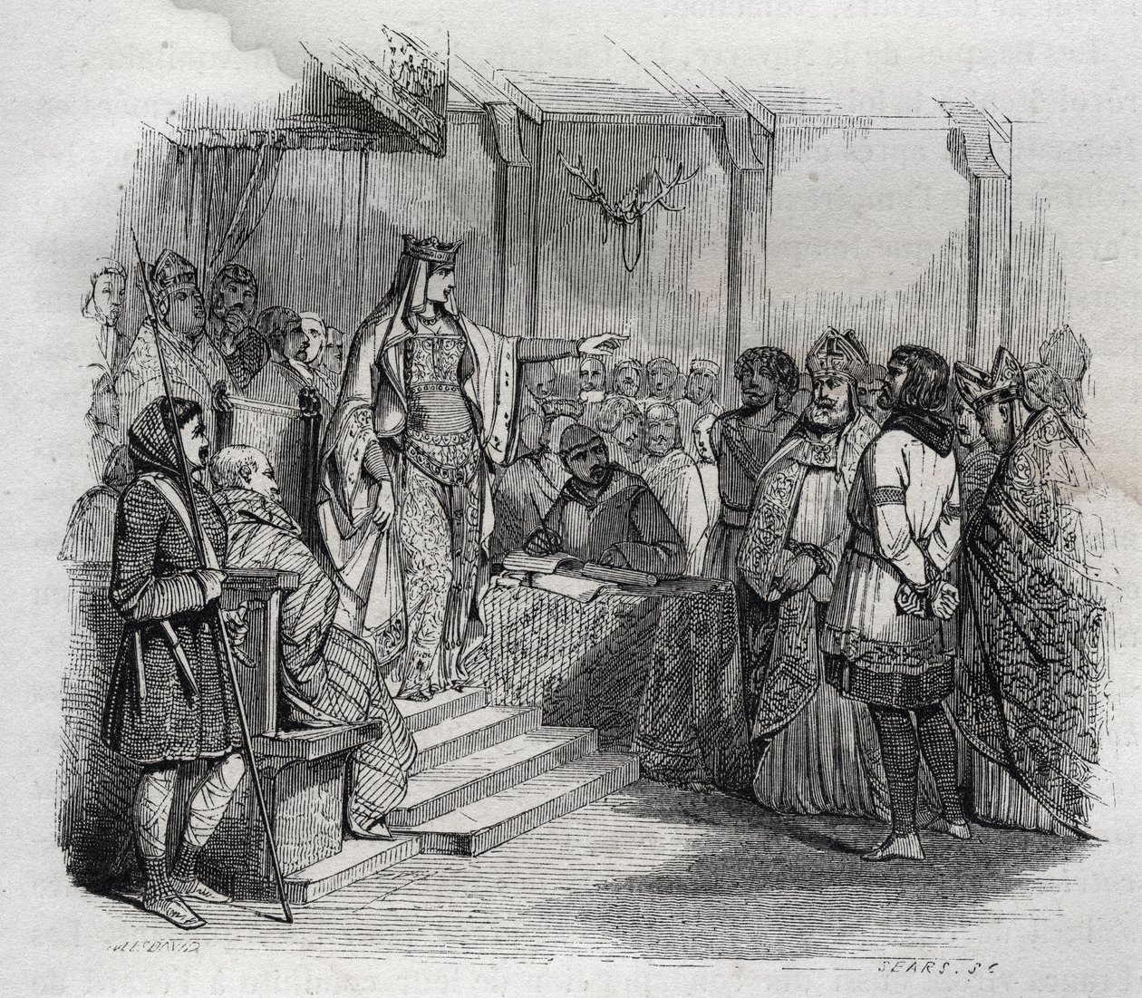 Ermengarde de Hesbaye (778-818) a fait condamner à mort Bernard d