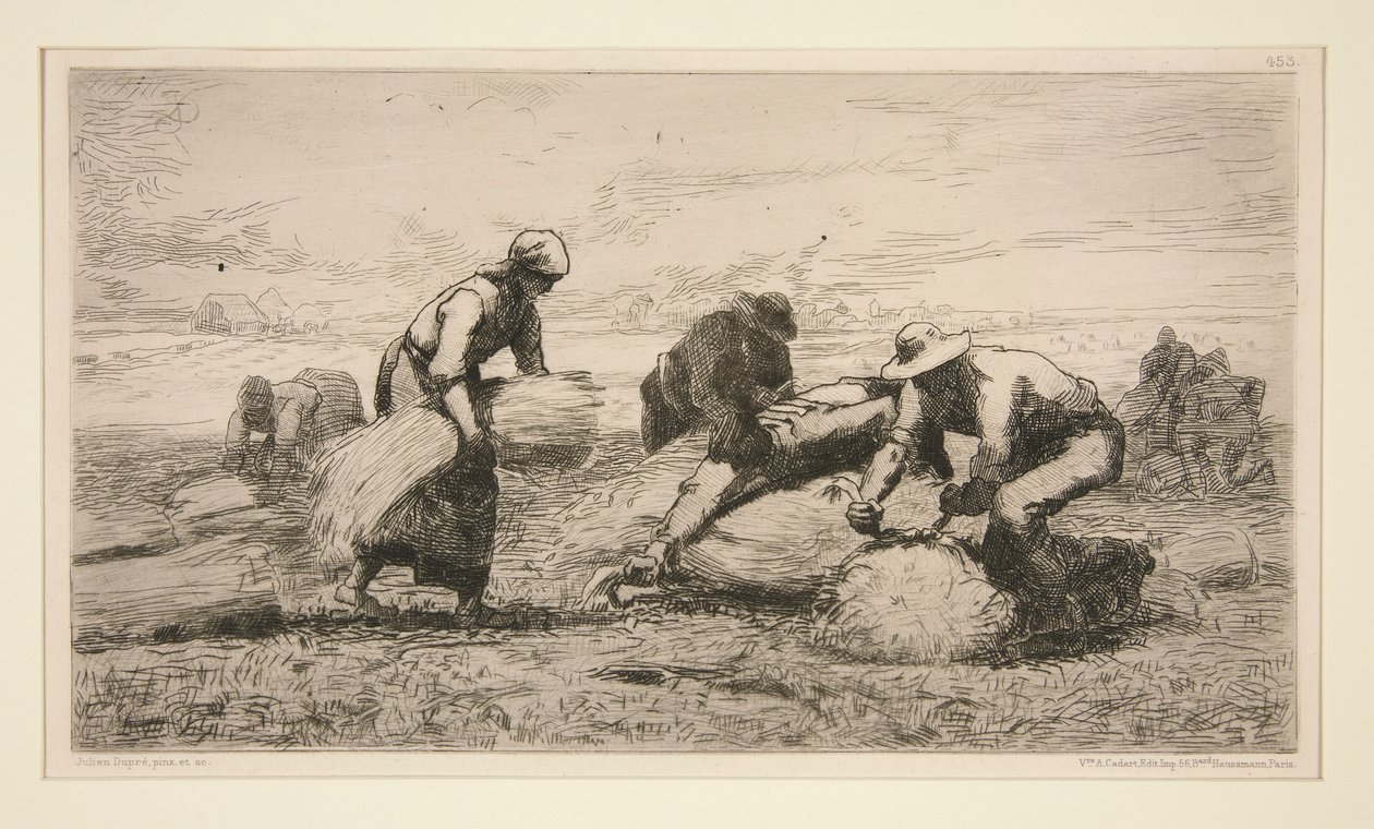Les lieurs de gerbes - Jules Dupré