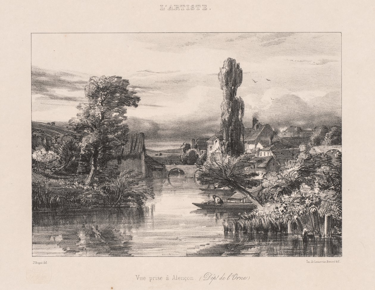 Vue prise à Alençon - Jules Dupré