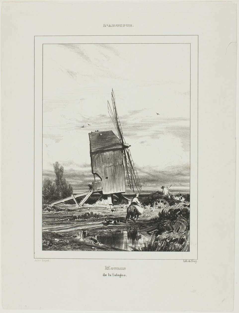 Moulin à vent de Sologne - Jules Dupré