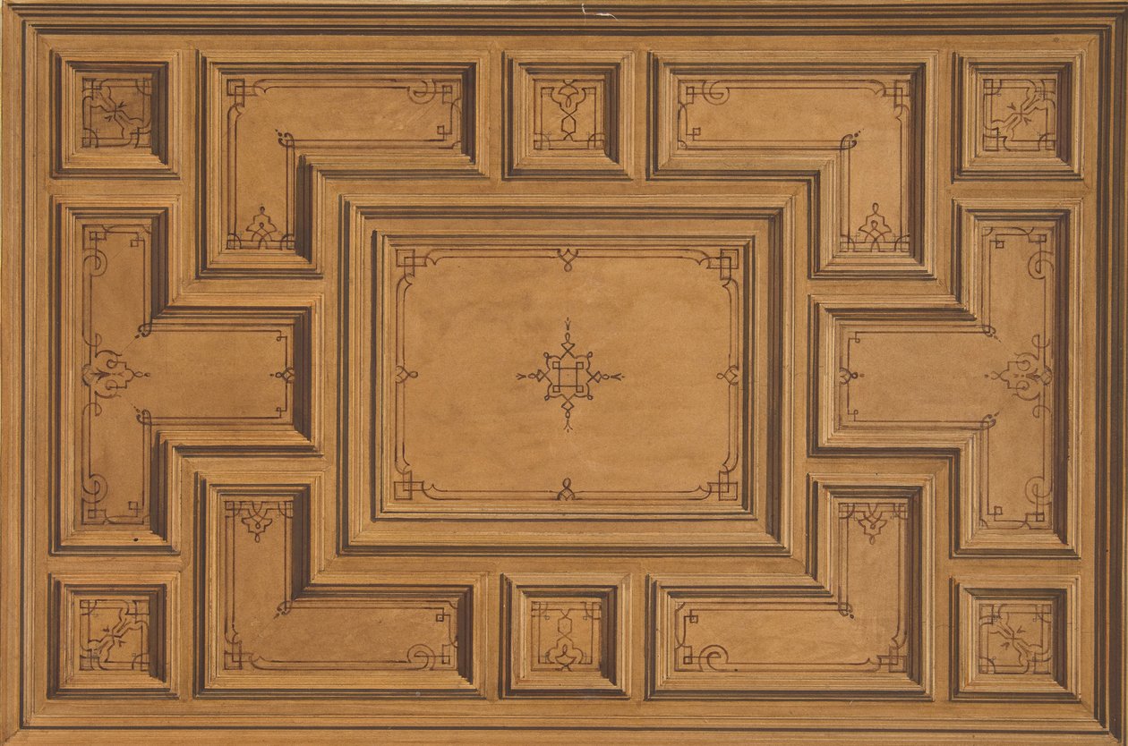 Conception pour un plafond décoré - Jules Edmond Charles Lachaise and Eugène Pierre Gourdet