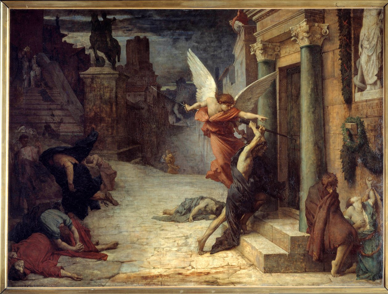 La peste à Rome (représentation allégorique) - Jules Elie Delaunay