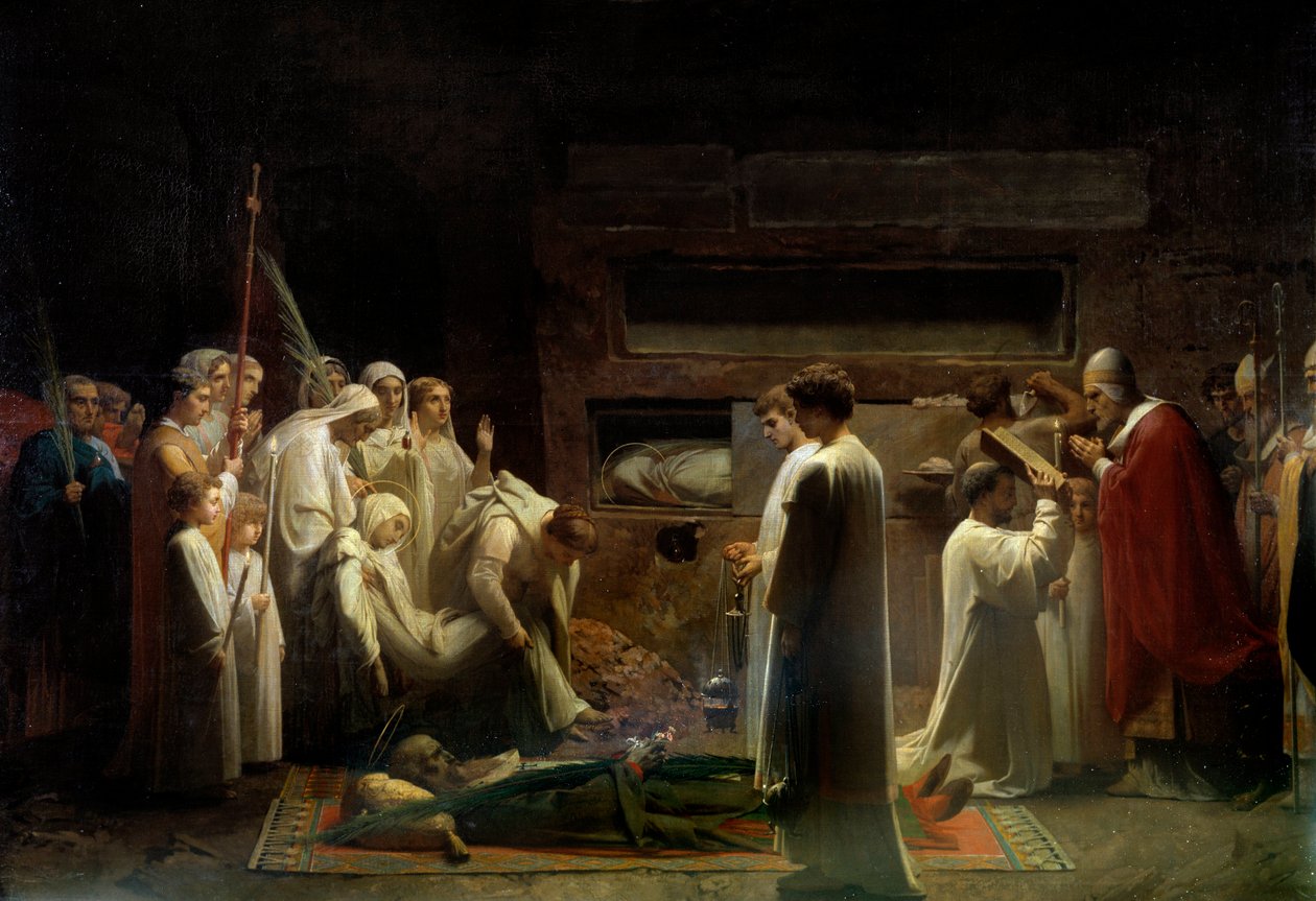 Les martyrs dans les catacombes - Jules Eugene Lenepveu