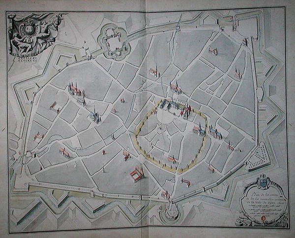 Plan des anciens et nouveaux murs de la ville de Dijon - Jules Hardouin Mansart
