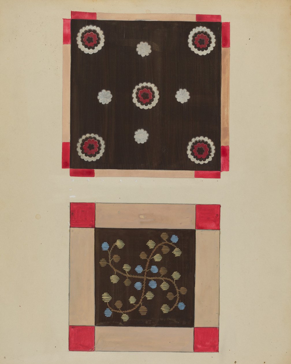 Tapis de boutons, vers 1936 - Jules Lefevere
