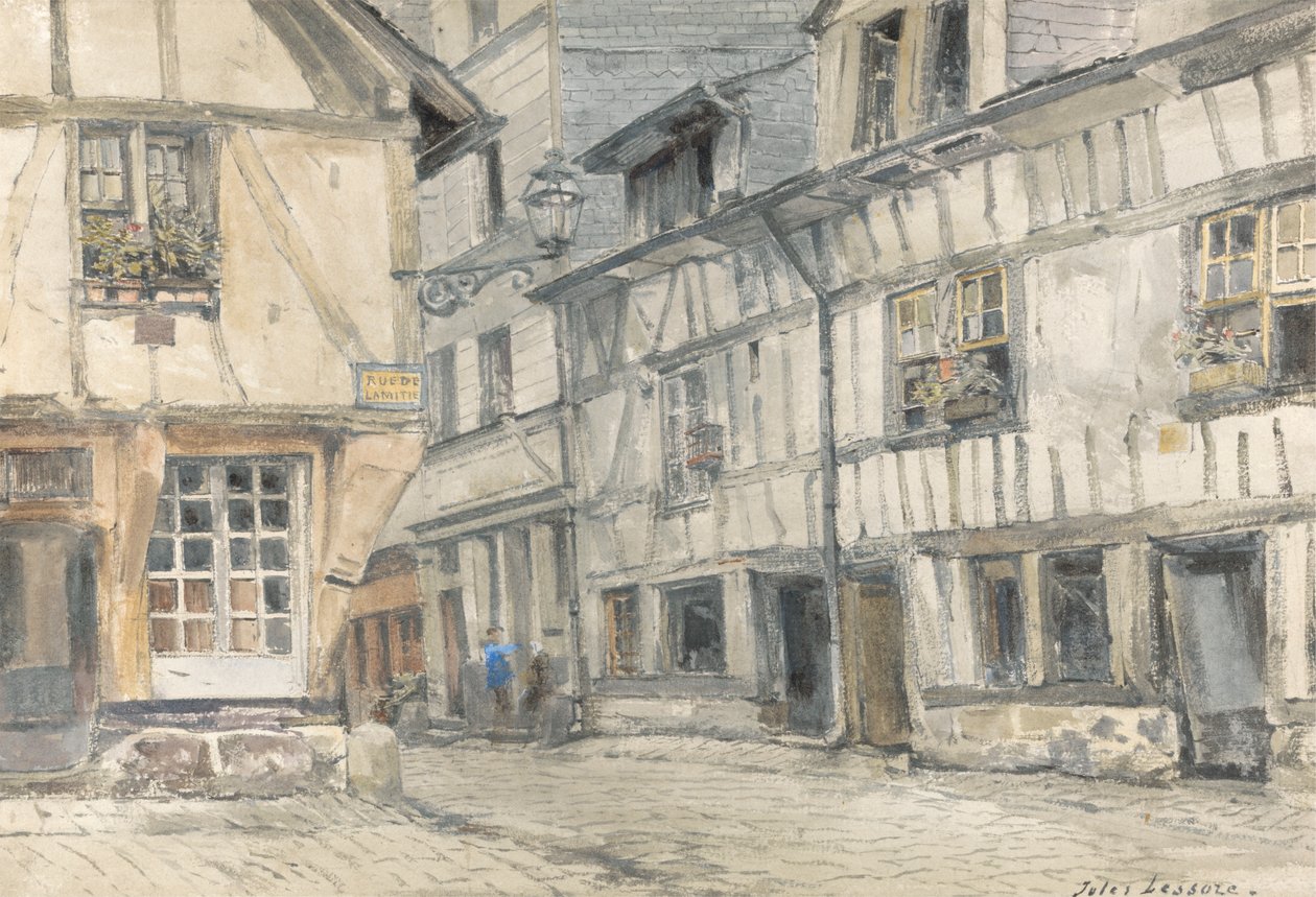 Vue de la rue de Lamitie - Jules Lessore
