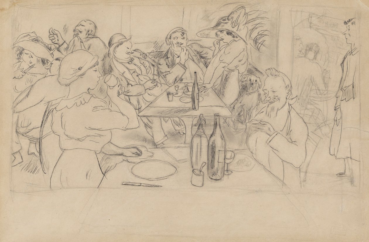 Scène de café - Jules Pascin