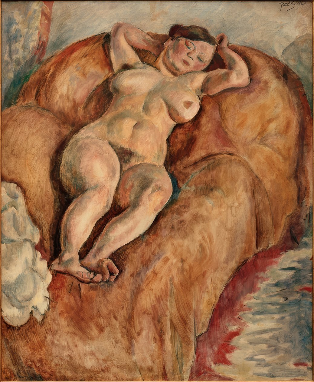 Nu féminin couché - Jules Pascin