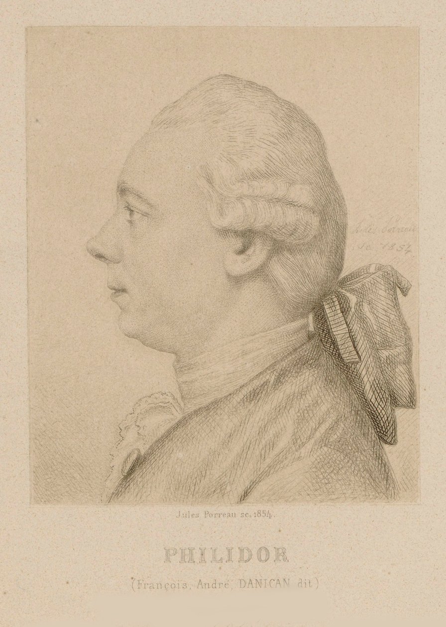 Portrait de François-André Danican Philidor - Jules Porreau
