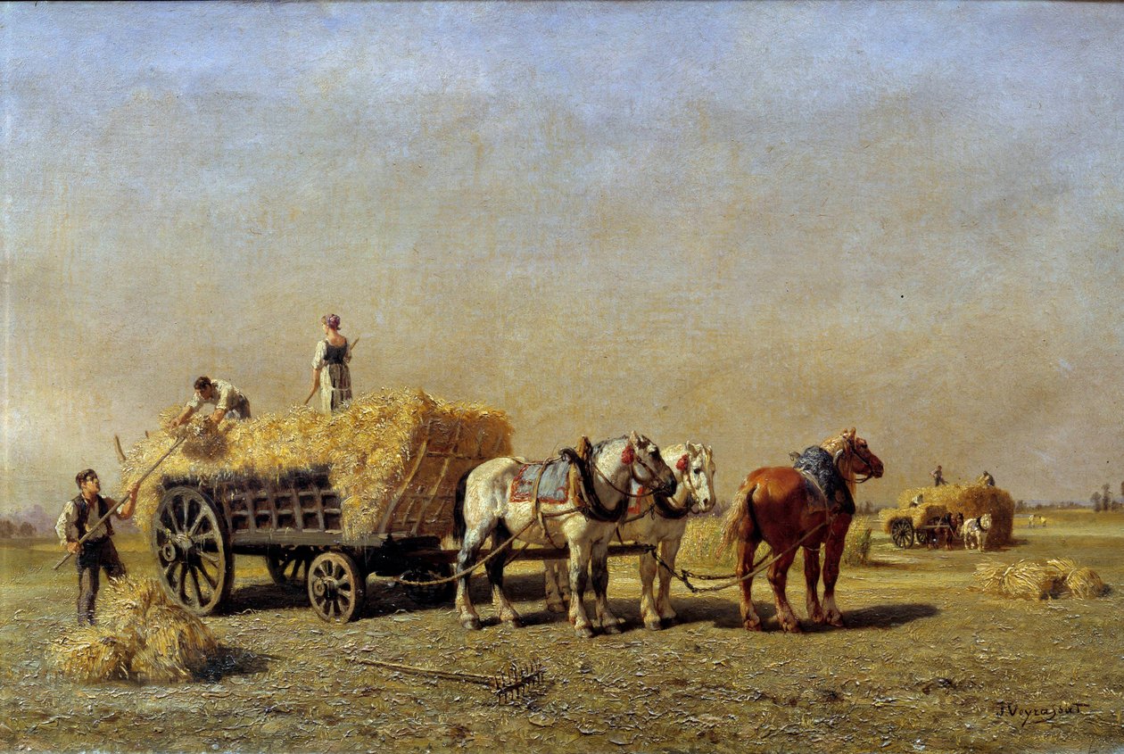 Les moissonneurs (détail) - Jules Veyrassat