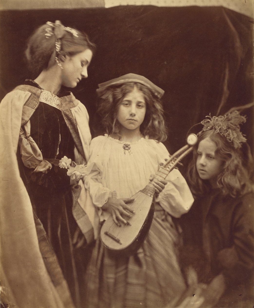 Groupe de ménestrels, 1867 (photo) - Julia Margaret Cameron