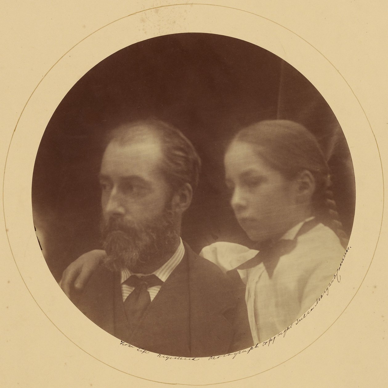 Charles Loyd Norman et sa fille Margaret - Julia Margaret Cameron