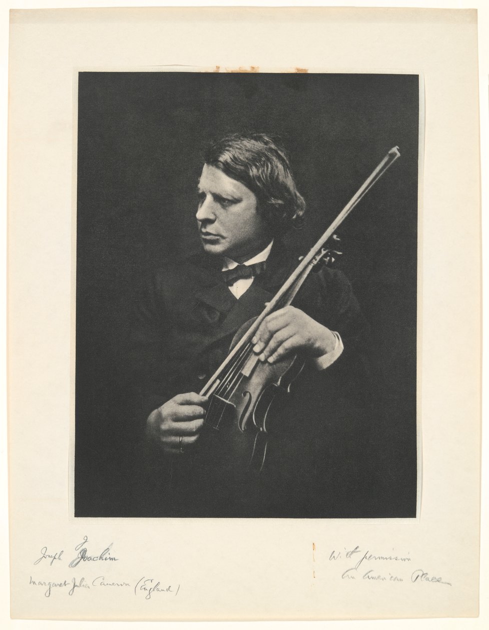 Joseph Joachim - Julia Margaret Cameron