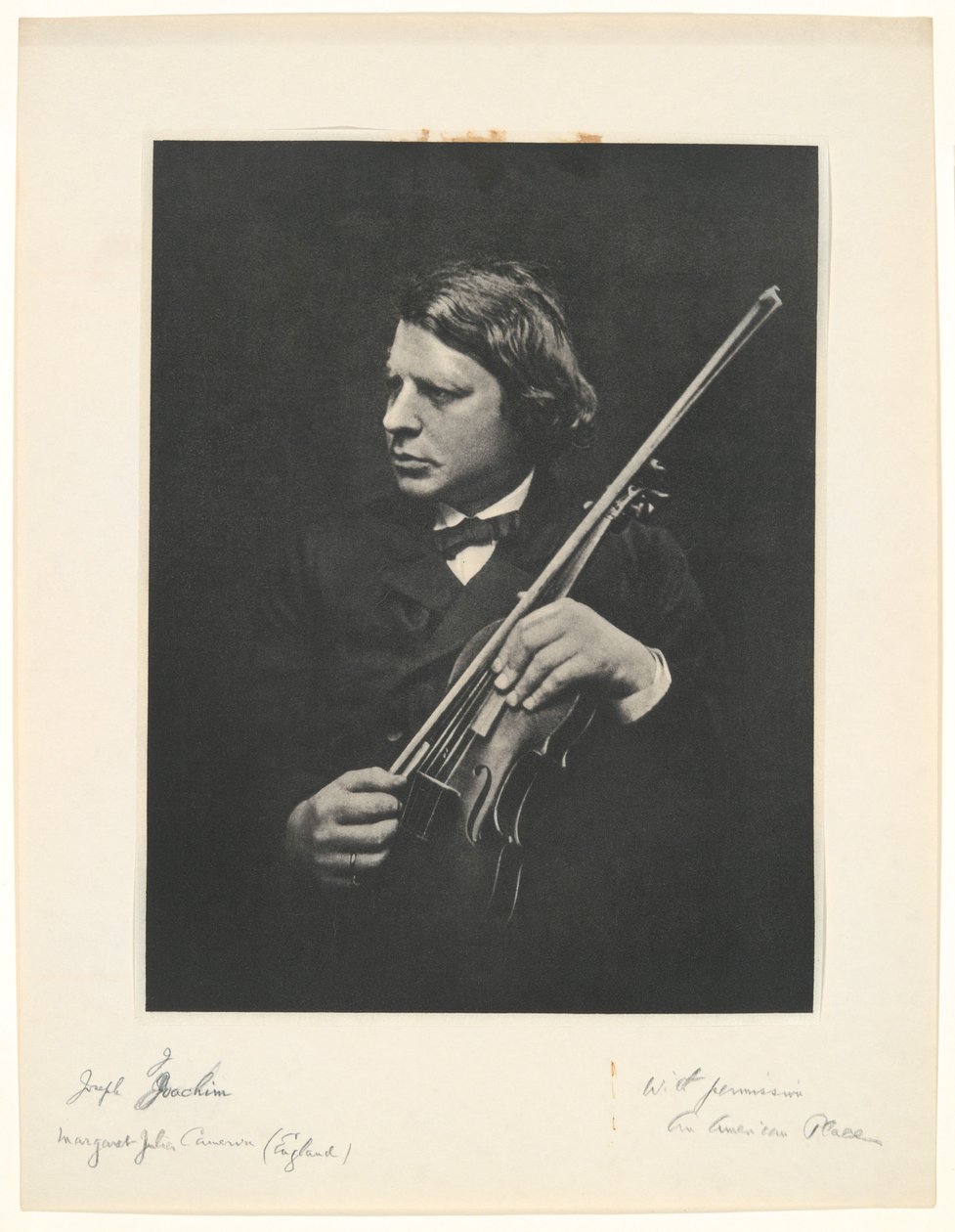 Joseph Joachim - Julia Margaret Cameron