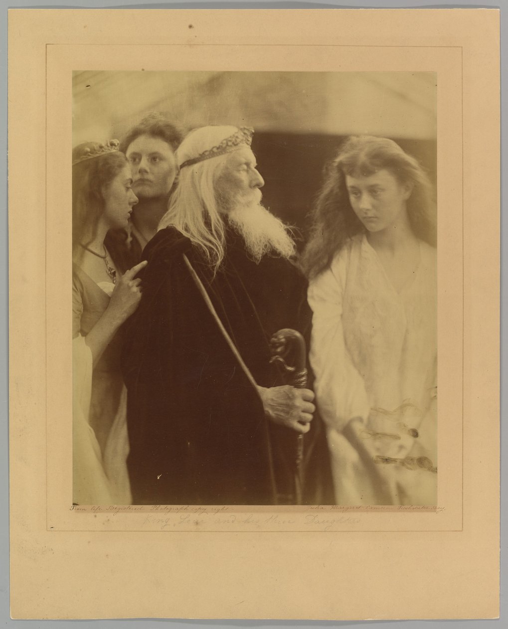 Le roi Lear répartit son royaume entre ses trois filles - Julia Margaret Cameron
