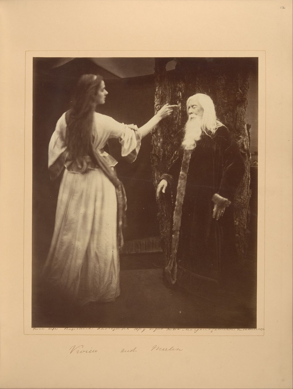 Vivien et Merlin - Julia Margaret Cameron