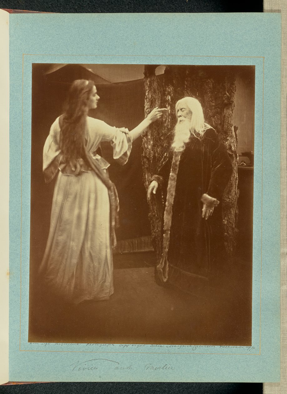Vivien et Merlin - Julia Margaret Cameron