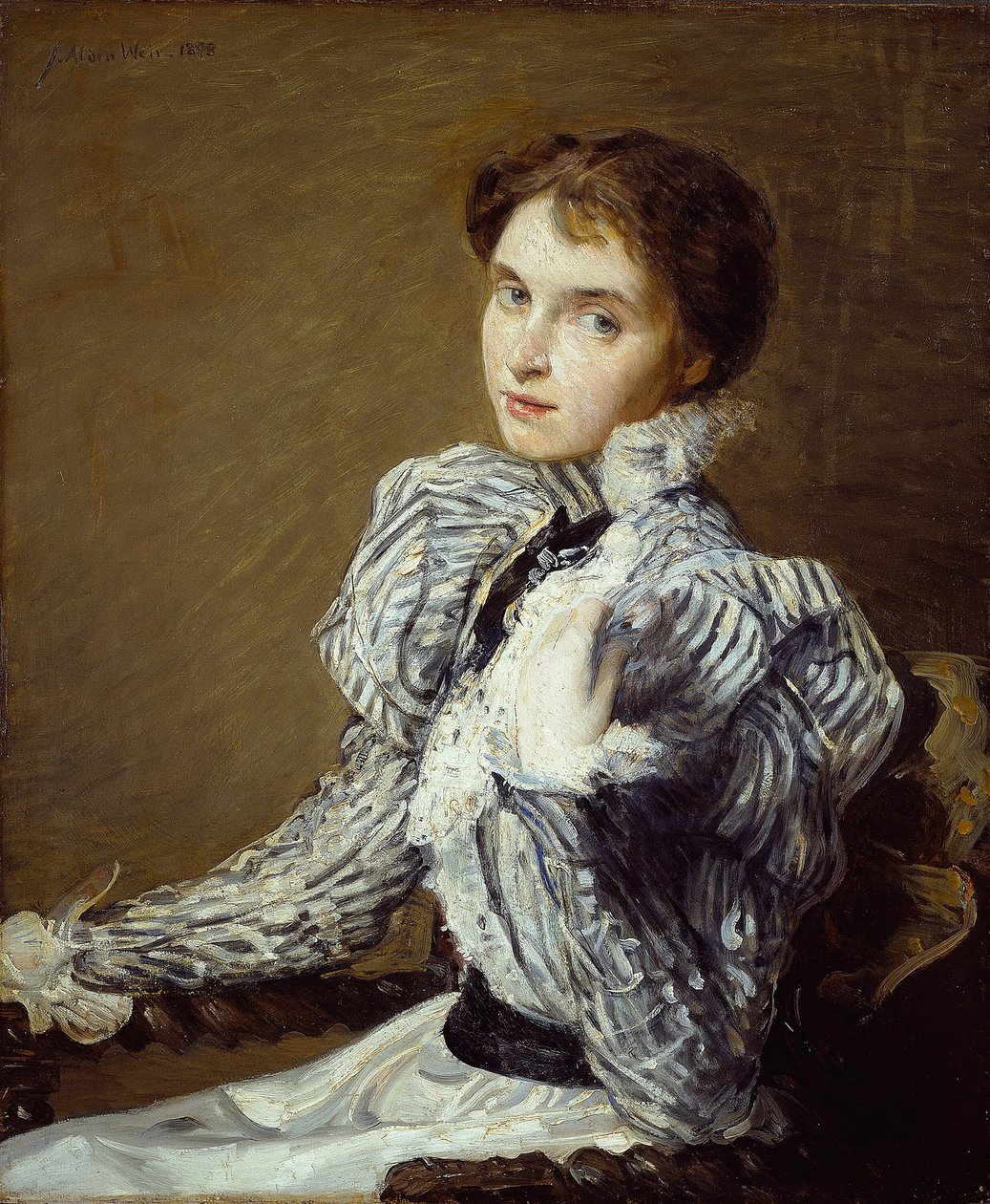 Le corsage gris - Julian Alden Weir